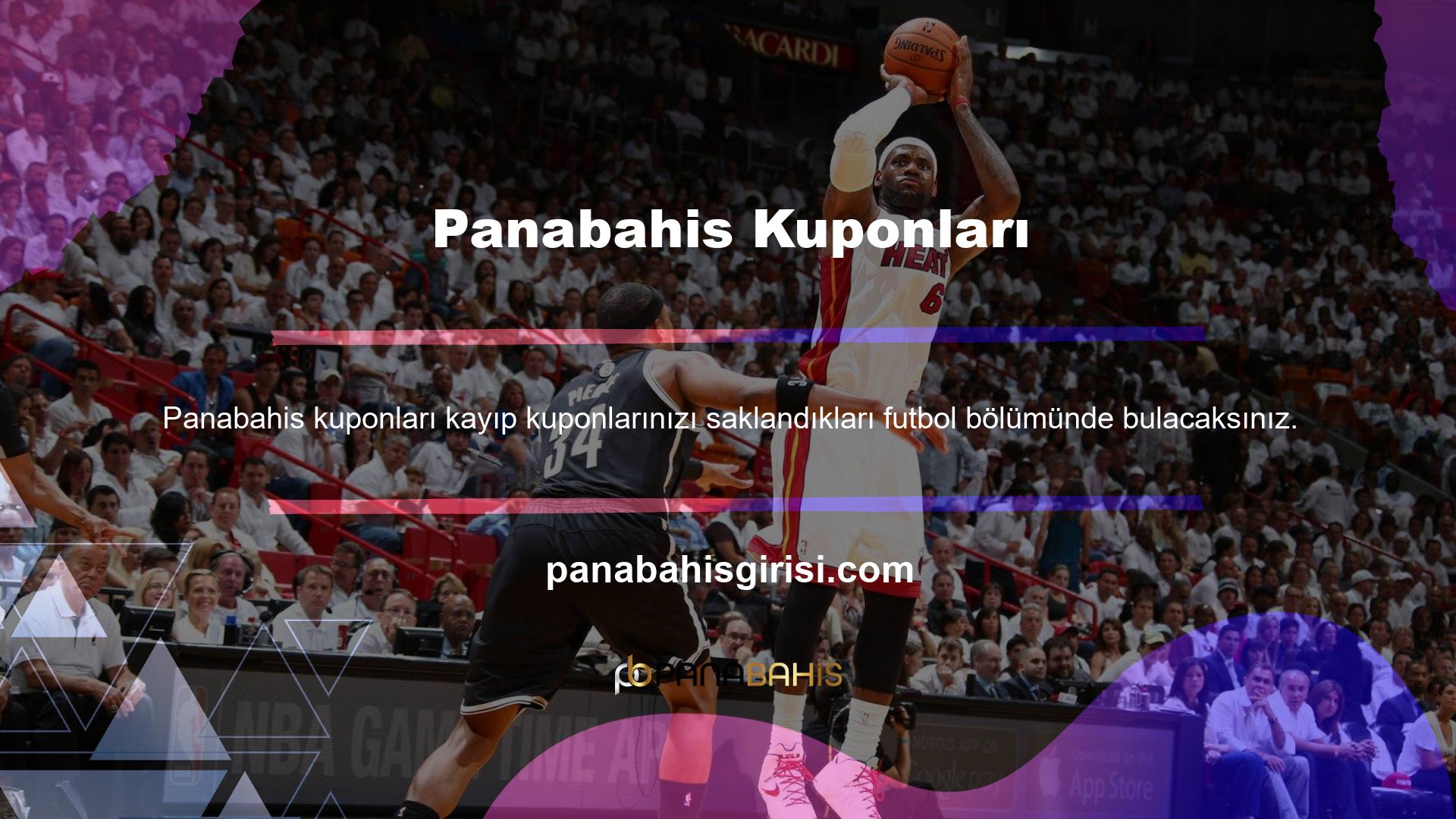 Yaptığınız kuponları bulabilir ve yeni girişlerde futbolda ve kazanan kuponlarda görebilirsiniz